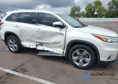 2014 Toyota Highlander Hybrid Limited from USA, damaged, VIN 5TDDCRFH7ES005291